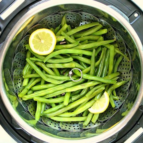 Green beans in the Instant Pot.