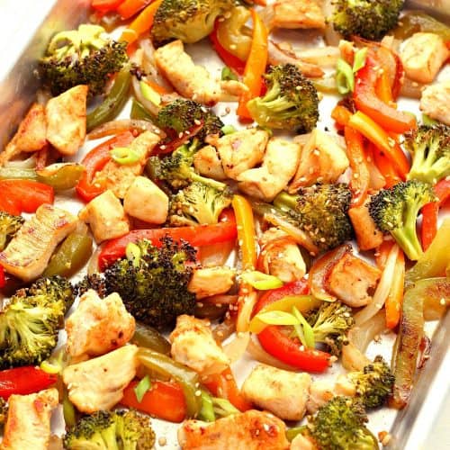 Sheet Pan Stir Fry - Crunchy Creamy Sweet