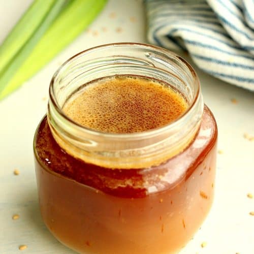 Asian sauce in a jar.