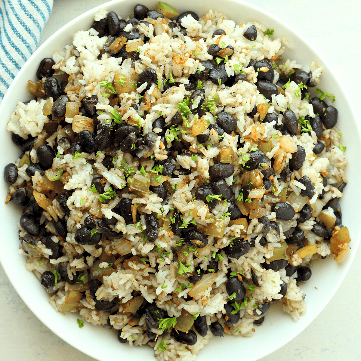 Rice with beans.