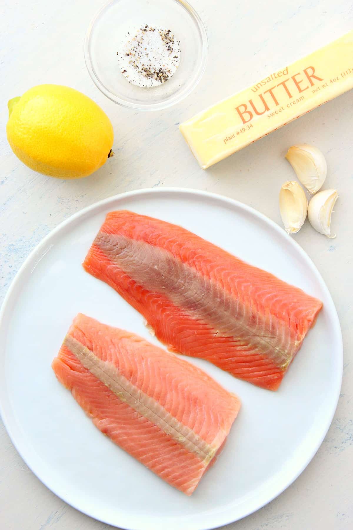 Ingredients on a plate.