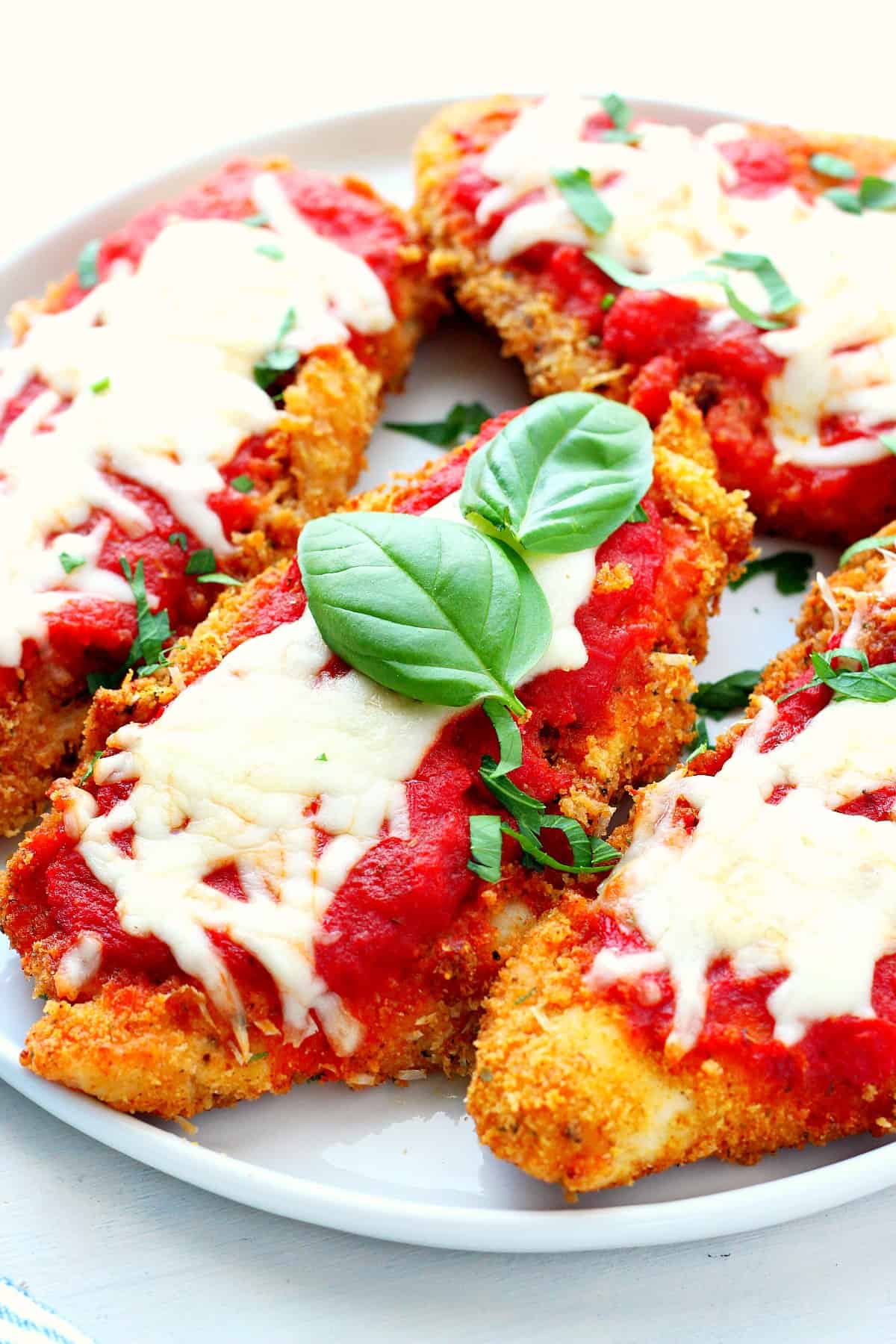 Best Air Fryer Chicken Parmesan Crunchy Creamy Sweet