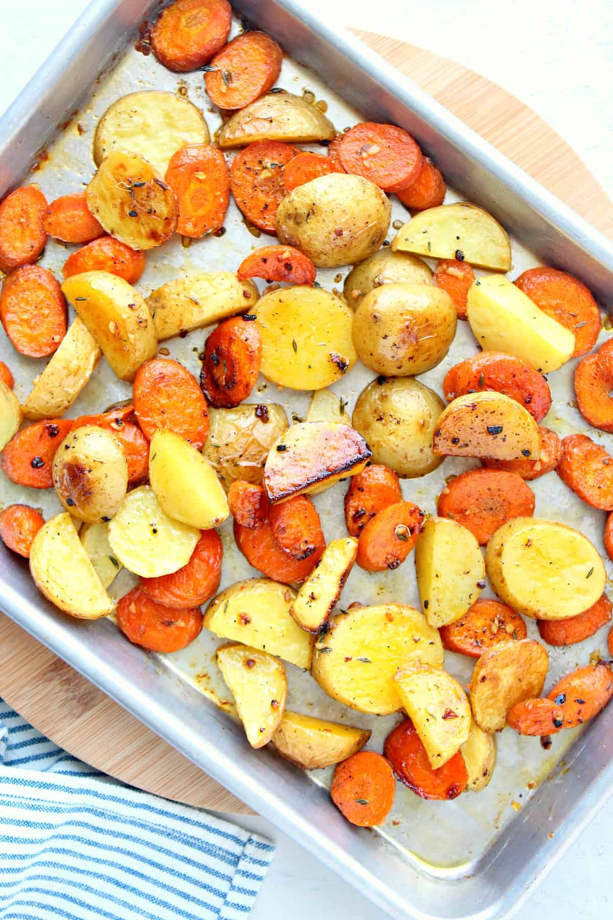 roasted potatoes and carrots B Roasted Potatoes and Carrots
