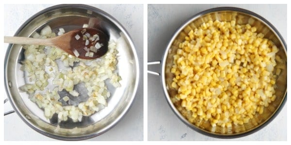 creamed corn step 1 and 2 Creamed Corn Recipe