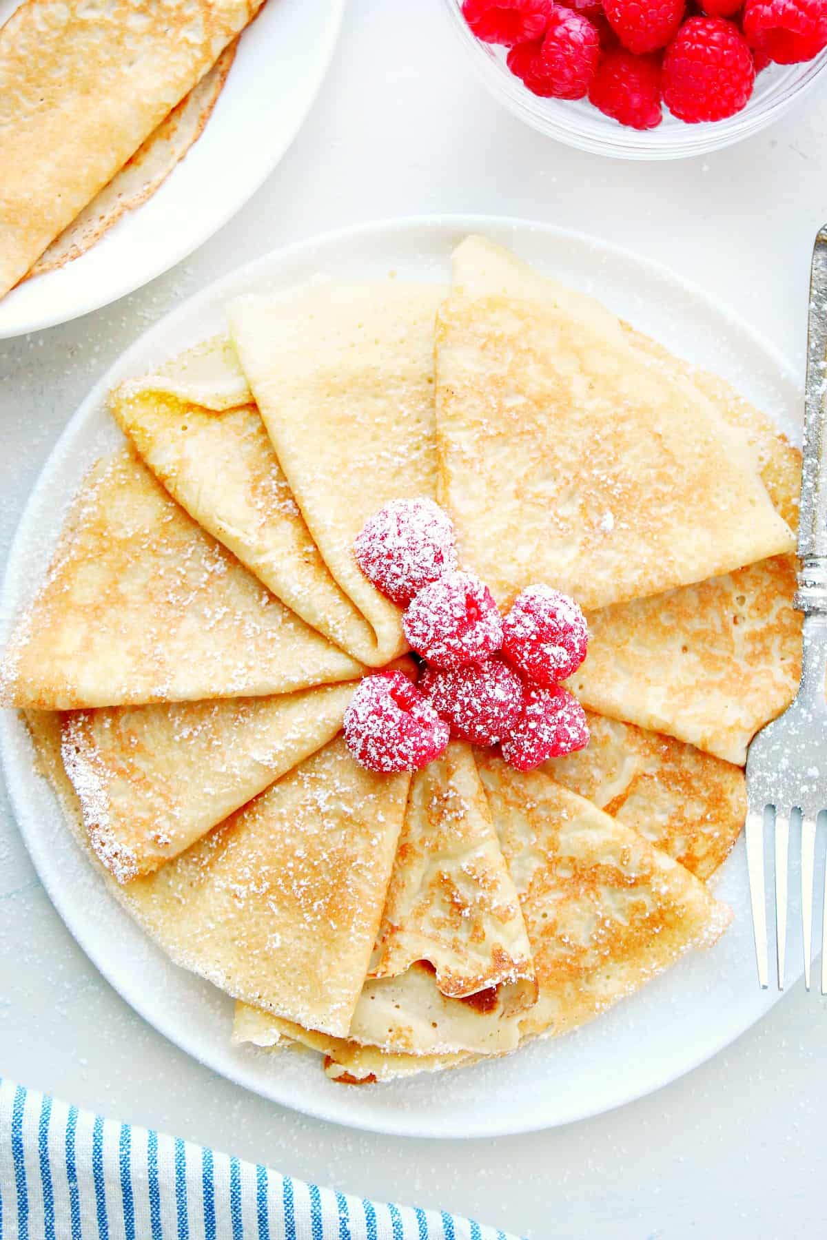 Easy Crepe Recipe - Crunchy Creamy Sweet