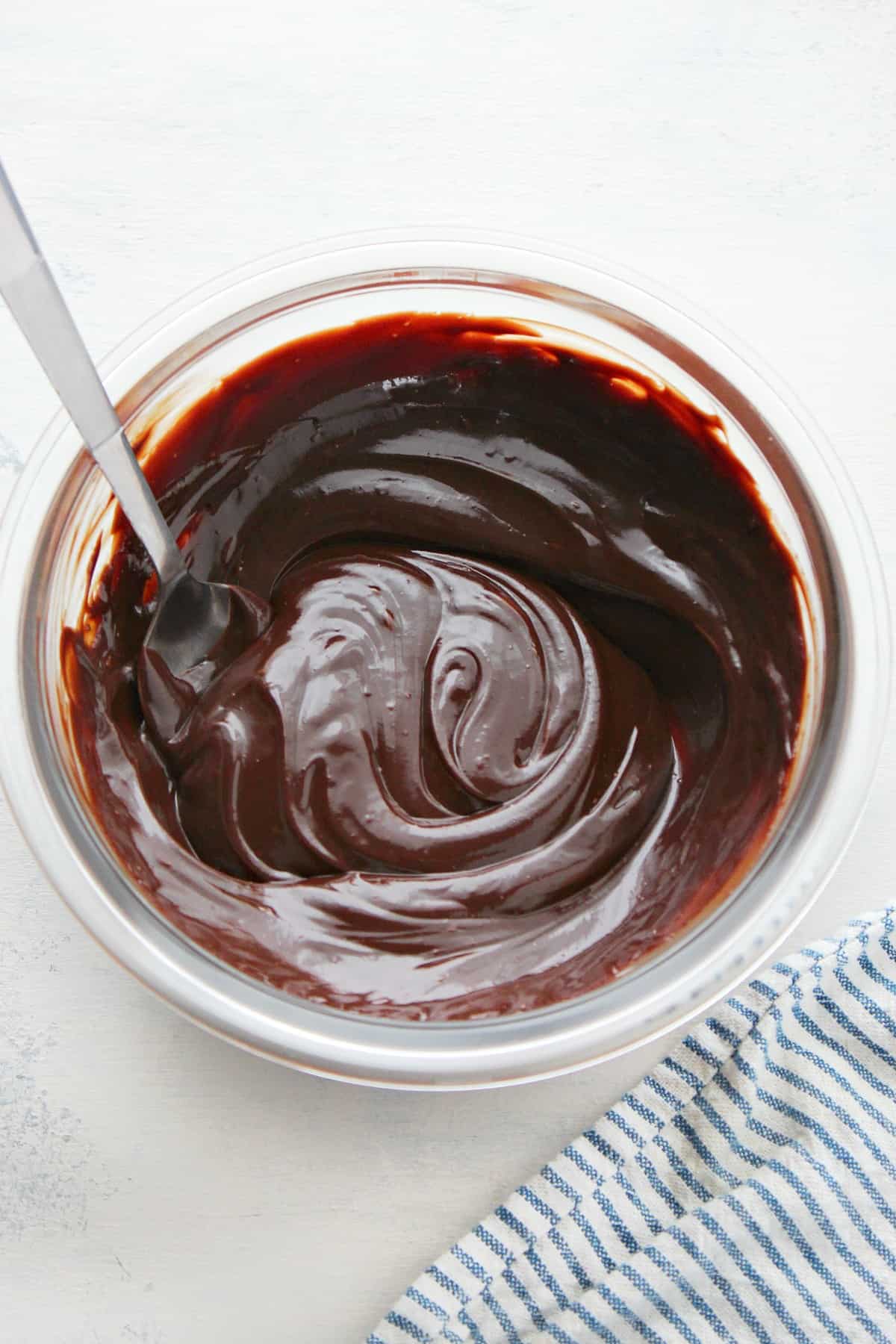 Ganache in a bowl.