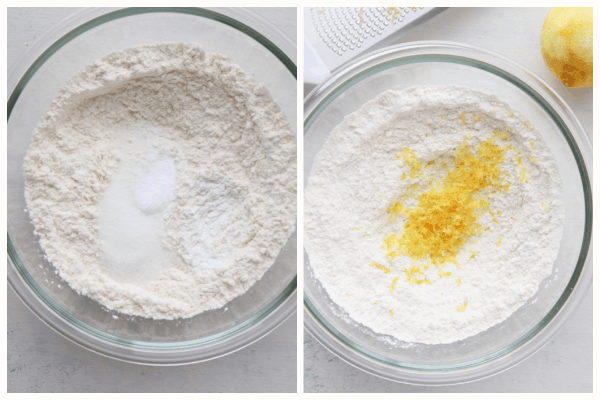 Dry ingredients in a bowl.