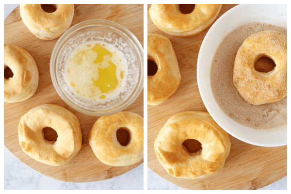 air fryer donuts step 5 and 6 Air Fryer Donuts