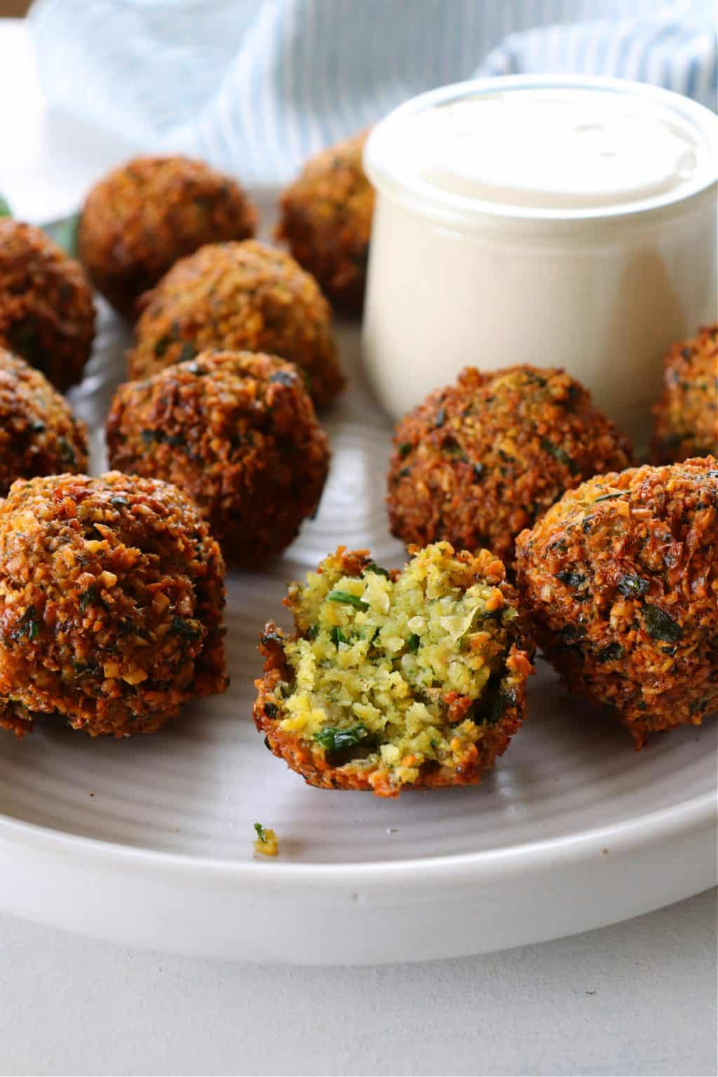 Falafel Recipe (with Tahini Sauce!) - Crunchy Creamy Sweet