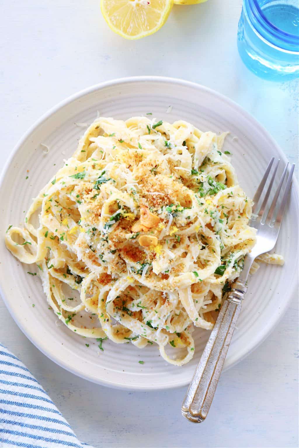 Best Lemon Ricotta Pasta - Crunchy Creamy Sweet