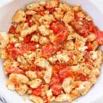 chicken with tomatoes and feta feat 150x150 Chicken Skillet with Tomatoes and Feta