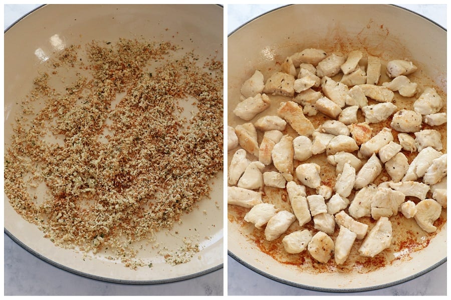 chicken cassoulet step 1 and 2 Easy Chicken Cassoulet