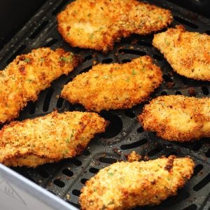 Chicken tenders in air fryer.