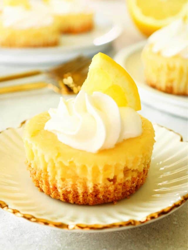 Mini Lemon Cheesecakes Story