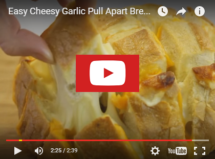 youtubeeasygarlicpullapart Easy Cheesy Pull Apart Bread